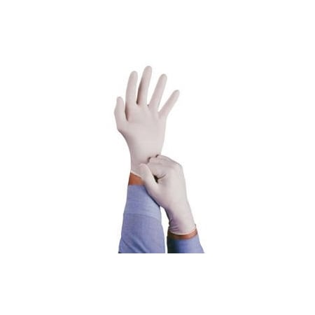 Ansell Disposable Gloves, 5 Palm, Latex, Powder-Free, M, 100 PK, Natural 516705